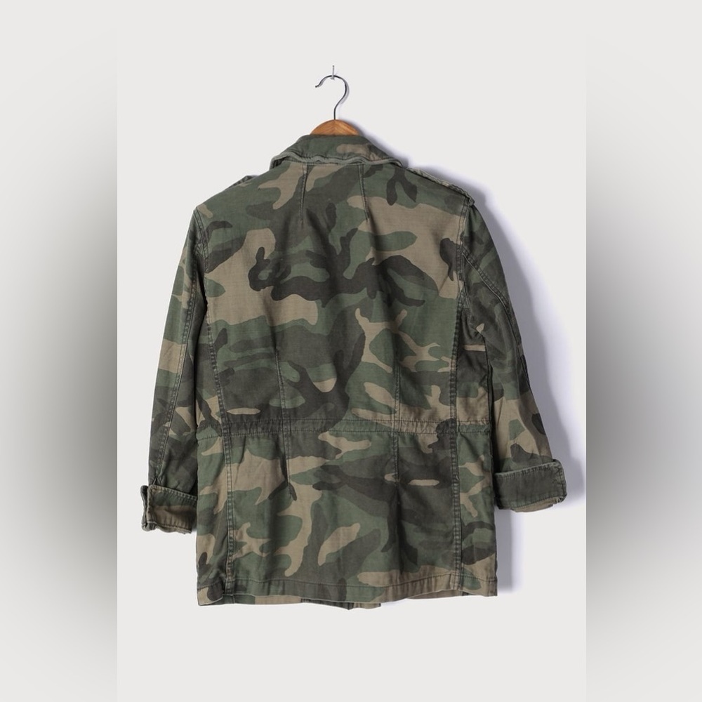 Free People Not Your Brother’s Surplus Camo Camouflage Cargo Military Jacket - Picture 12 of 12
